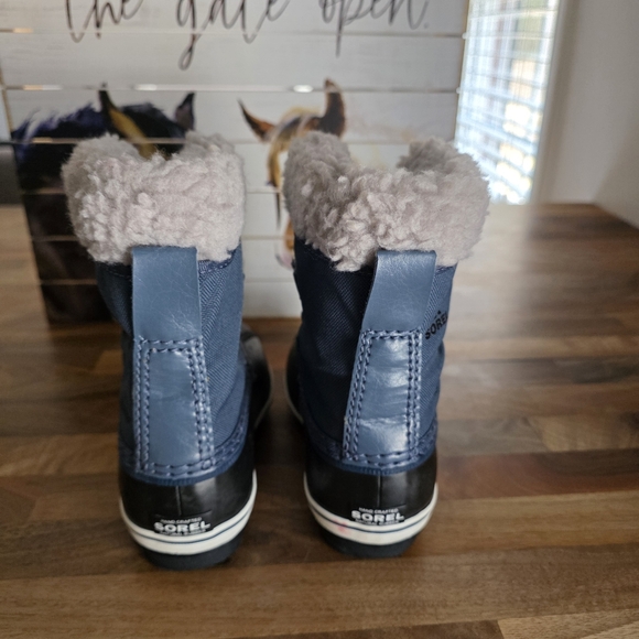 Sorel Boys Girls Little-big Kid Yoot Pac Nylon Snow Boot in Blue Size 10 - Picture 10 of 12